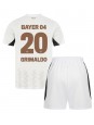 Bayer Leverkusen Alejandro Grimaldo #20 Dječji Gostujuci Dres kompleti 2024-25 Kratak Rukavima (+ kratke hlače)